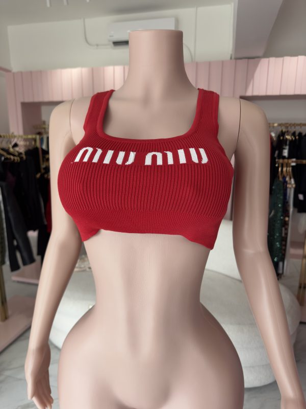 blusa miu rojo