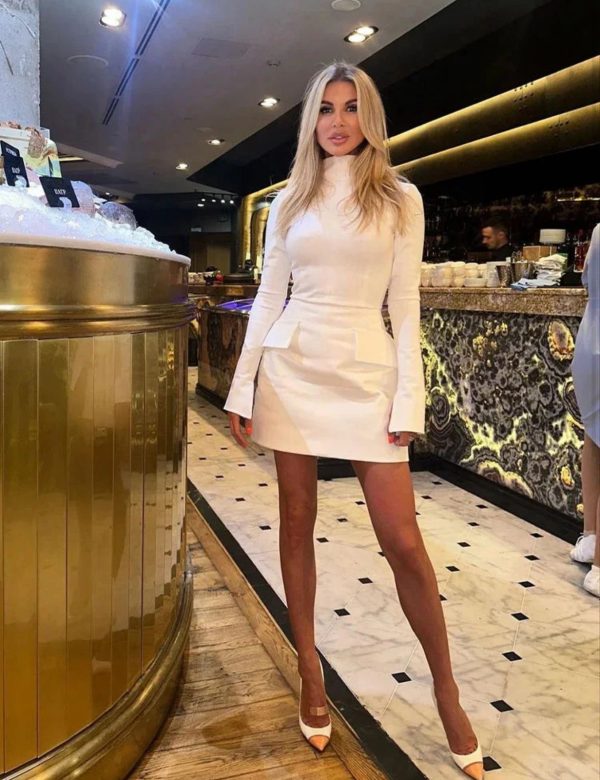vestido blanco mangas