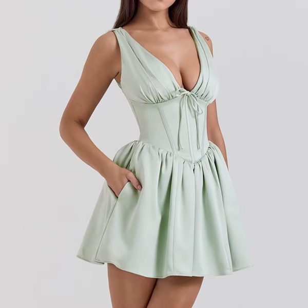 vestido verde vuelo