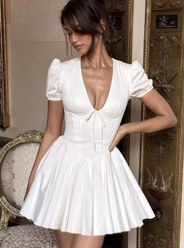 vestido blanco vuelo vvv
