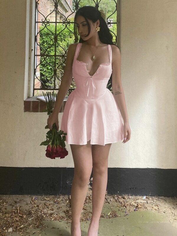 vestido rosa vuelo