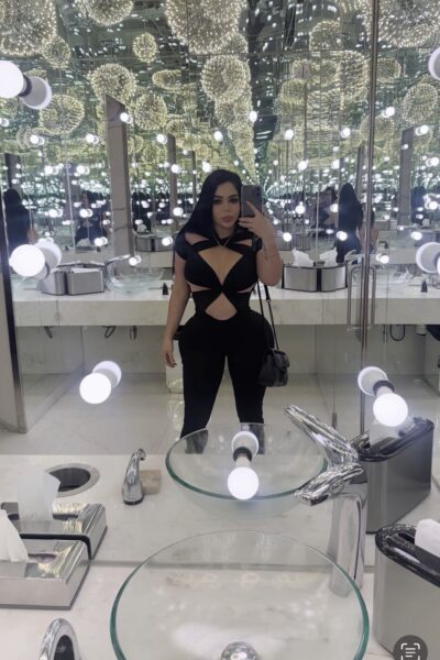 jumpsuit negro Licra escote cruzado