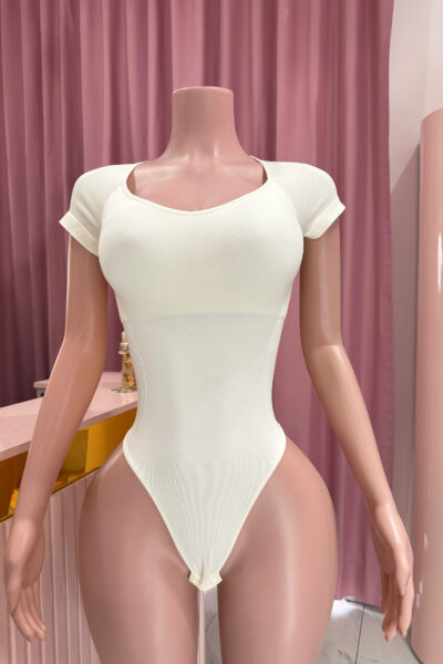 Body Shaper Manga Corta Blanco
