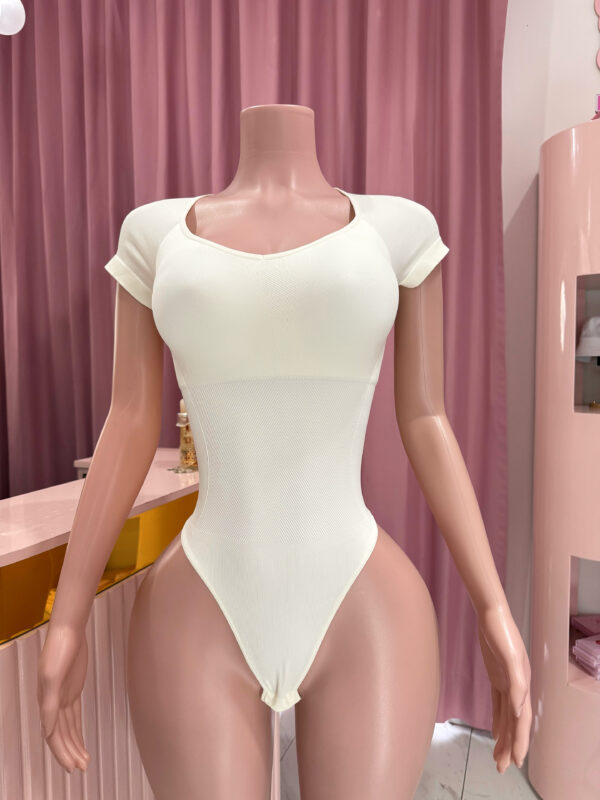 Body Shaper Manga Corta Blanco