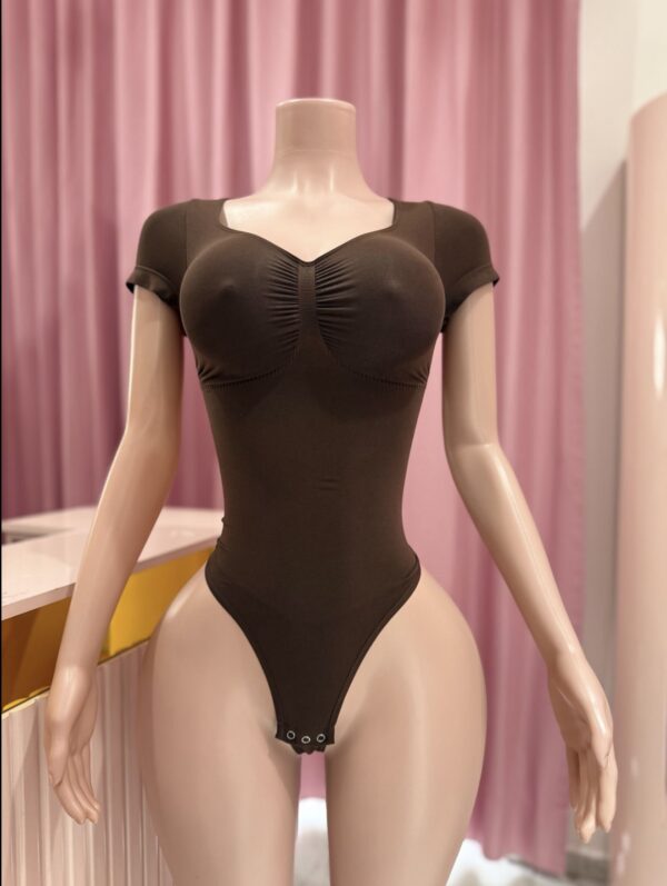 Body Shaper V Manga Corta Cafe