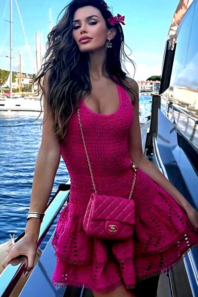 vestido rosa resorte