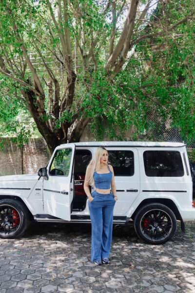 conjunto azul mezclilla