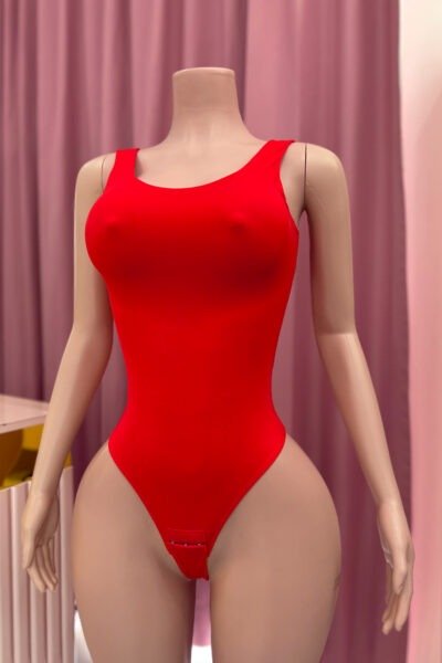 Body Corset Tirante Grueso Rojo