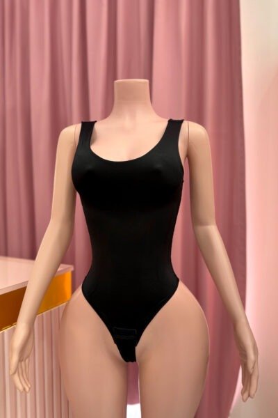 Body Corset Tirante Grueso Negro