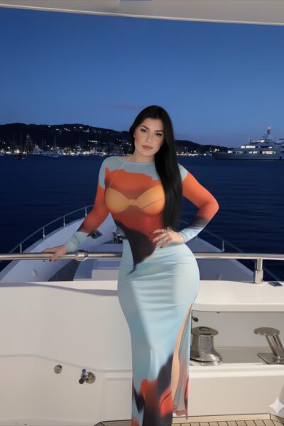 Vestido azul playa salida