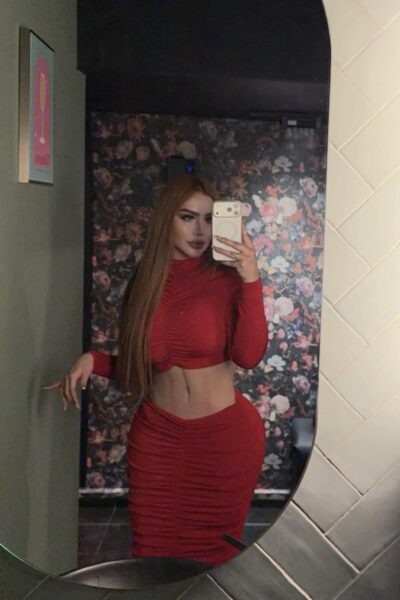 Conjunto rojo licra push up