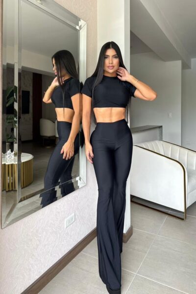 Conjunto negro colombiano push up