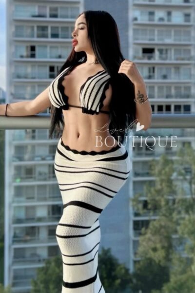 Conjunto playa negro y blanco