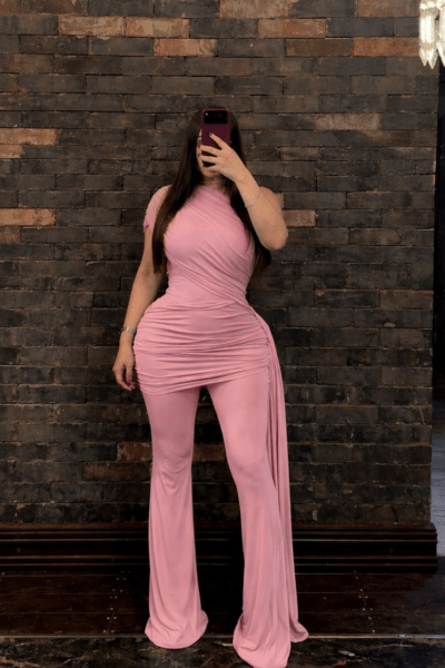 Jumpsuit licra rosa