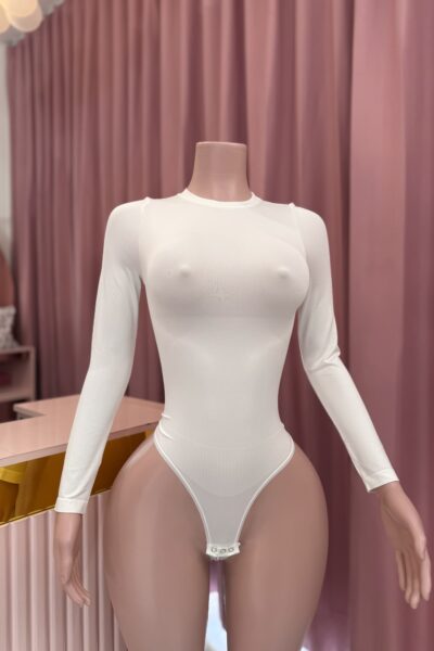 Body Shapewear Manga Larga Corte Panty Blanco