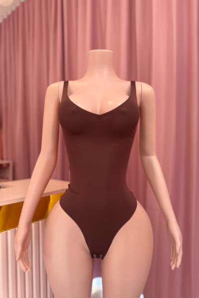 Body tipo SKIMS sin costuras Café
