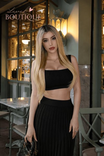Conjunto negro falda