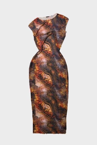 Vestido café M