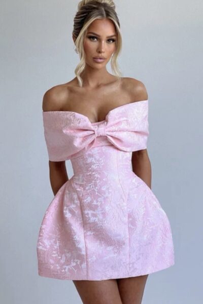 Vestido rosa Straple S