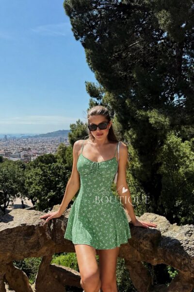 Vestido casual verde