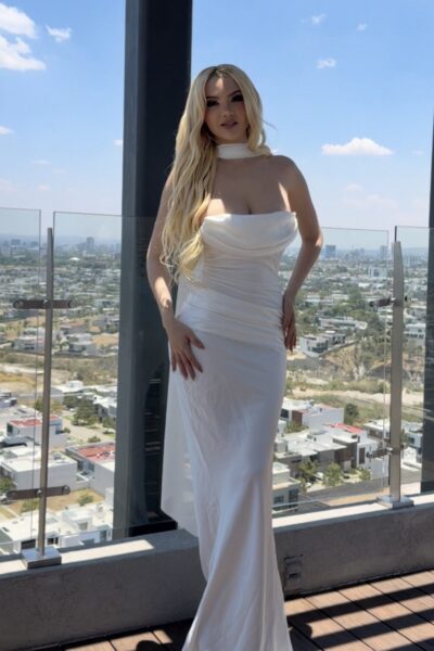 Vestido blanco maxi corset