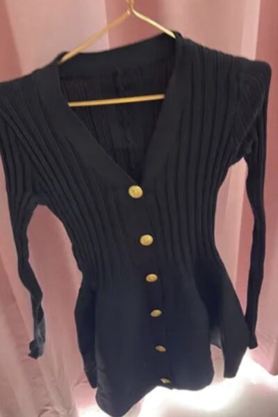 Vestido mini negro XS