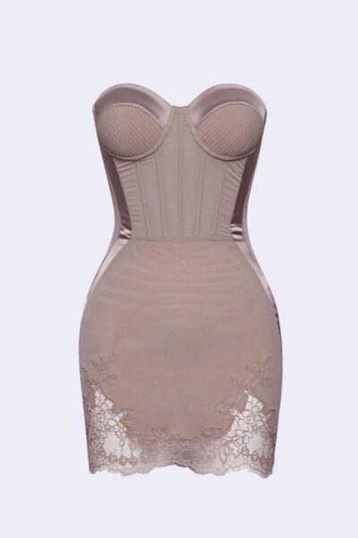 Vestido beige S