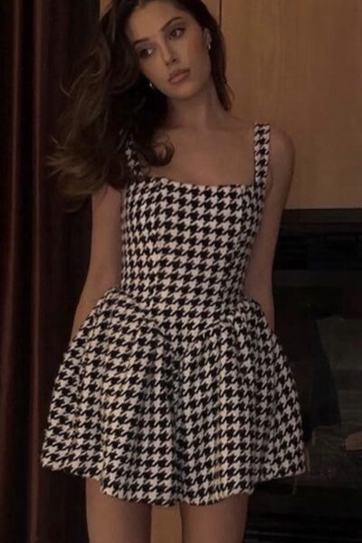 Vestido cuadros M