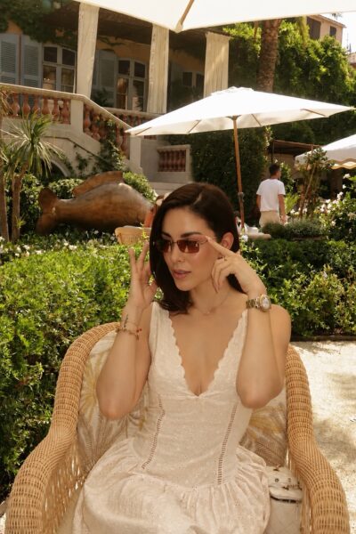 Vestido beige midi