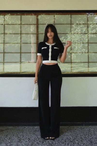 Conjunto negro pantalón