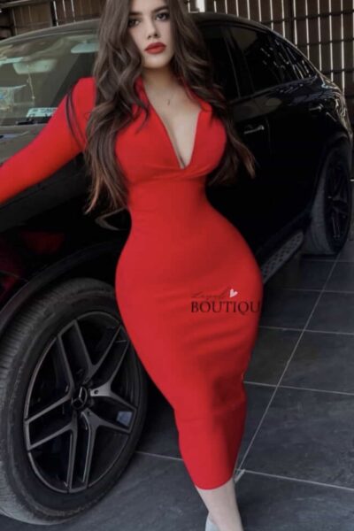 Vestido rojo Bandage
