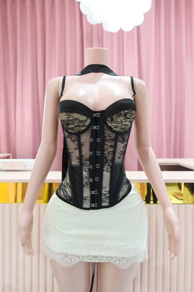 Corset negro encaje